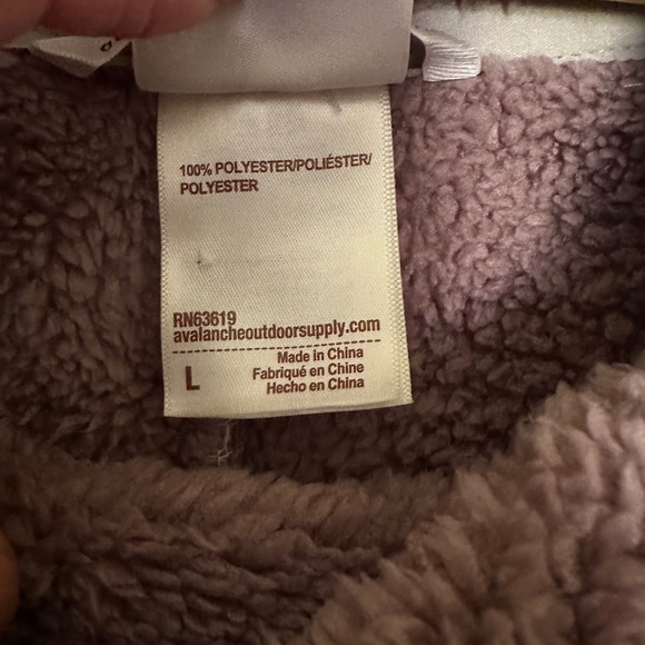 Avalanche Cozy Sweater | Gray and Brown Patterned | Sz Large | Cowl Neck - Picture 3 of 7